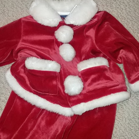 Infant Boys 2 Pc Santa Outfit 3/6 mo - Picture 2 of 2